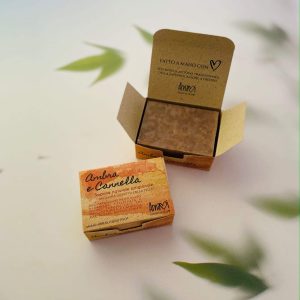 SAPONE SOLIDO NATURALE AMBRA E CANNELLA 100G