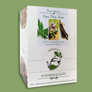 TISANA DIGESTIVA DOPO PASTO DOLCE 12 FILTRI PIRAMIDALI