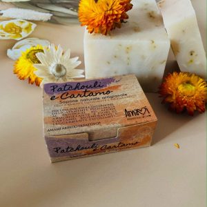 SAPONE SOLIDO NATURALE PATCHOULI E CARTAMO 100G
