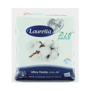 LAURELLA ASSORBENTI COTONE ULTRA NOTTE 10 pezzi
