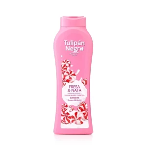 Bath & Shower Gel Fresa & Nata 650 ml – Tulipán Negro