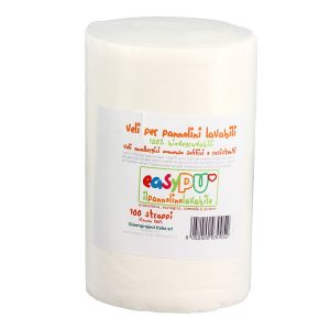 Rotolo veli in cellulosa EasyPU 100 strappi per pannolini lavabili